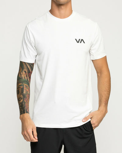 VA Sport Vent - Top de Manga Corta para Hombre- Blanco