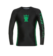 Charger l&#39;image dans la galerie, 2022 Rashguard Moskova Formation Top-Manga Green Black
