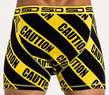 Cargar imagen en el visor de la galería, Smuggling Duds Boxer Shorts - Caution - StockBJJ
