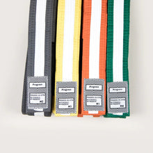 Load image into Gallery viewer, BJJ Progress-Gray Black Strip belts with white strip
