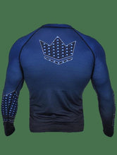 Carregar imagem no visualizador da galeria, Kingz Crown 3.0 Ranked Rash Guard- Azul - StockBJJ

