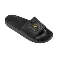 Cargar imagen en el visor de la galería, Pembroke Slides-Negro-Oro - StockBJJ
