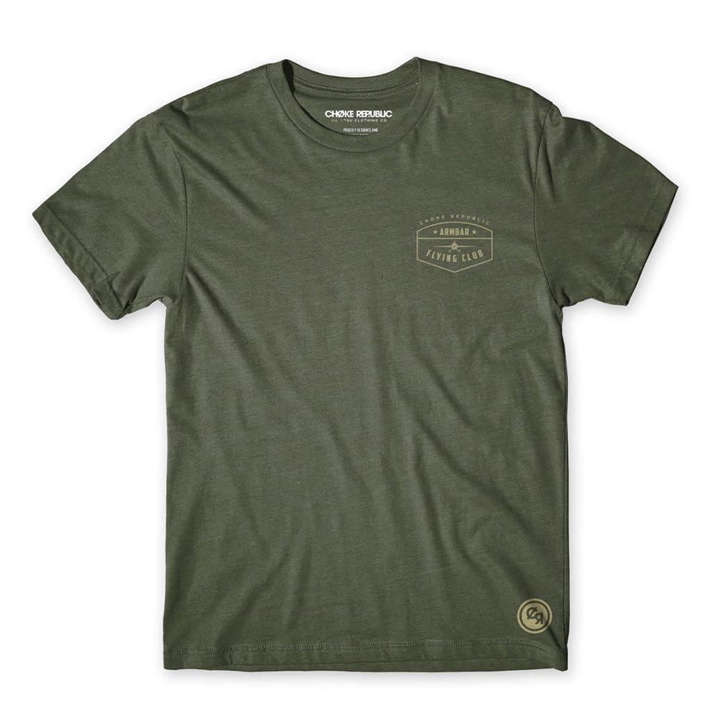 Camiseta Armbar Flying Club- Verde Militar - StockBJJ