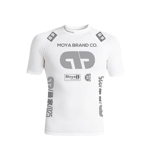 Rashguard Team Moya Manga court - blanc
