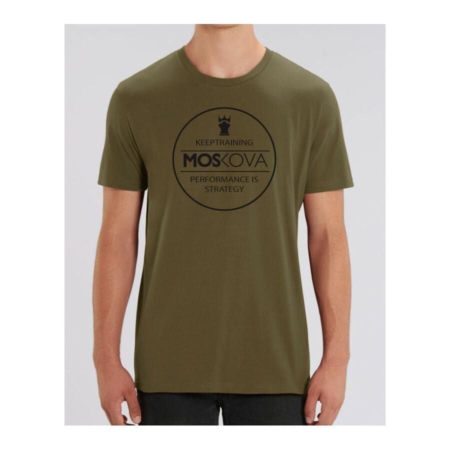 Moskova Tee Front Round Kaki-Negro - StockBJJ