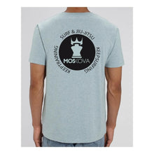 Carregar imagem no visualizador da galeria, Moskova Tee Back Round Azul Claro-Negro - StockBJJ
