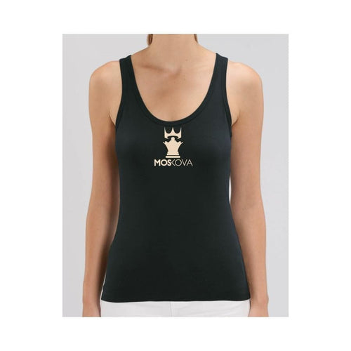 Moskova Tank Women Corpo Coroa Black-Peach