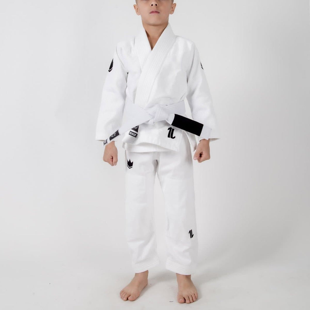 Kimono Kingz Kid´s The One Blanco con cinturón blanco - StockBJJ
