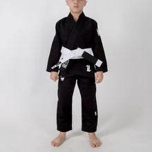 Load image into Gallery viewer, Kimono Kingz Kid´s The One Negro con cinturón blanco - StockBJJ
