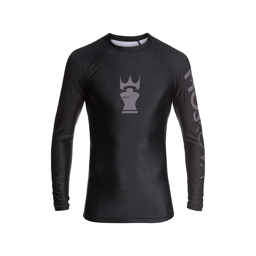 Moskova Training Rashguard Top- Negro - Gris - StockBJJ