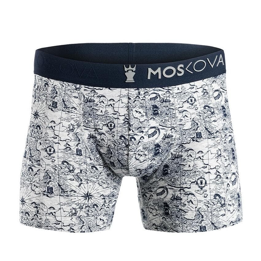 Boxer Moskova M2 Algodón - Map Grey