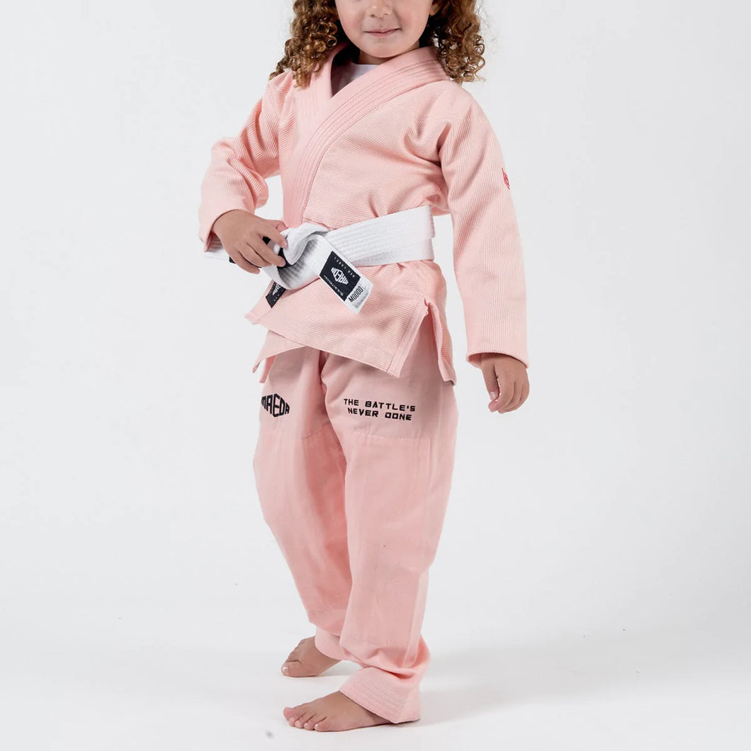 Kimono rose Maeda Red Label 3.0 Kid´s - CEINTURE BLANCHE INCLUSE 