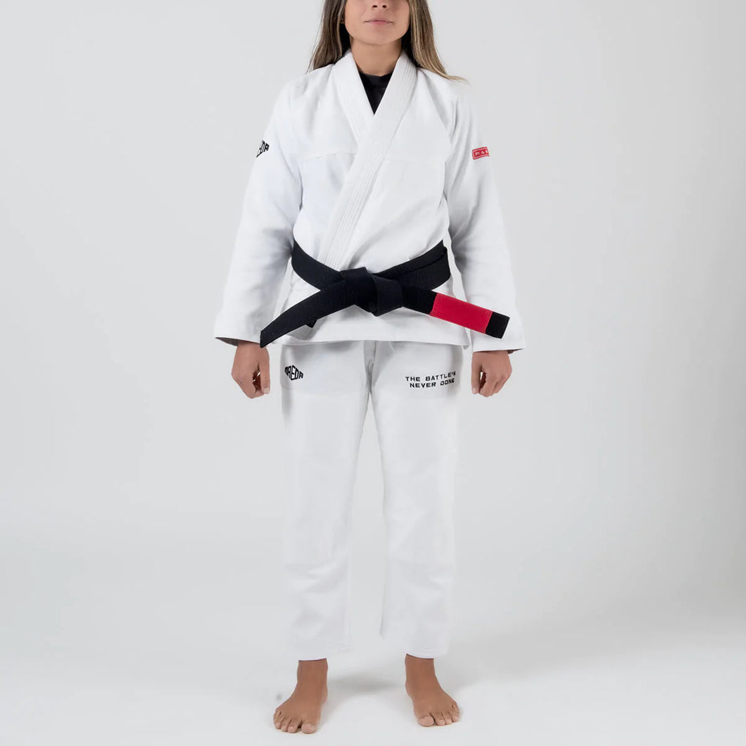 Kimono BJJ (Gi) Maeda Red Label 3.0 blanco para mujer - CINTURÓN BLANCO INCLUIDO