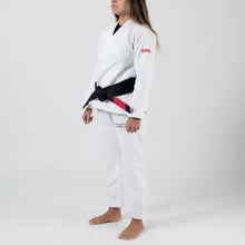 Cargar imagen en el visor de la galería, Kimono BJJ (Gi) Maeda Red Label 3.0 blanco para mujer - CINTURÓN BLANCO INCLUIDO
