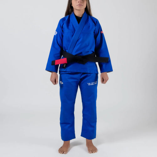 Kimono BJJ (GI) Maeda Red Label 3.0 Blue for Women - Cinturão Branca incluída