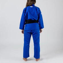 Lade das Bild in den Galerie-Viewer, Kimono BJJ (GI) Maeda Red Label 3.0 Blau für Frauen - Weißer Gürtel enthalten
