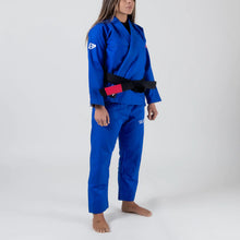 Carregar imagem no visualizador da galeria, Kimono BJJ (GI) Maeda Red Label 3.0 Blue for Women - Cinturão Branca incluída
