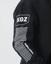 Load image into Gallery viewer, Kingz Slant Bar Pullover Hoodie- Black
