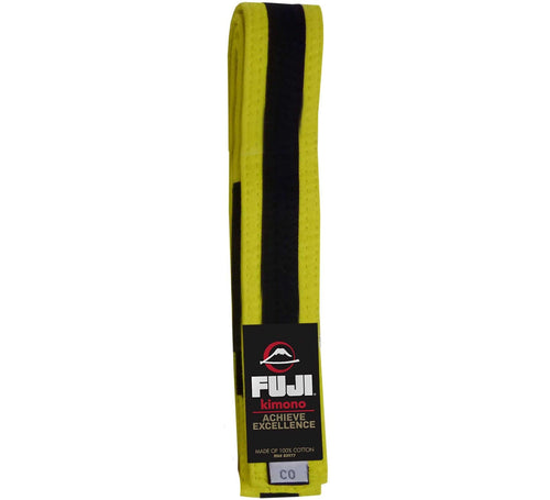 Cinturones BJJ Fuji Niños - Amarillo-Negro