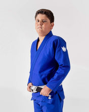 Load image into Gallery viewer, Kimono BJJ (Gi) Kingz Kid´s The One Azul con cinturón blanco
