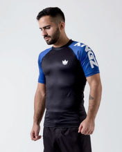 Load image into Gallery viewer, Rashguard Kingz Ranked Performance Short Sleeve - Blue
