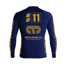 Charger l&#39;image dans la galerie, Rashguard Team Moya 21 Long Manga - Bleu
