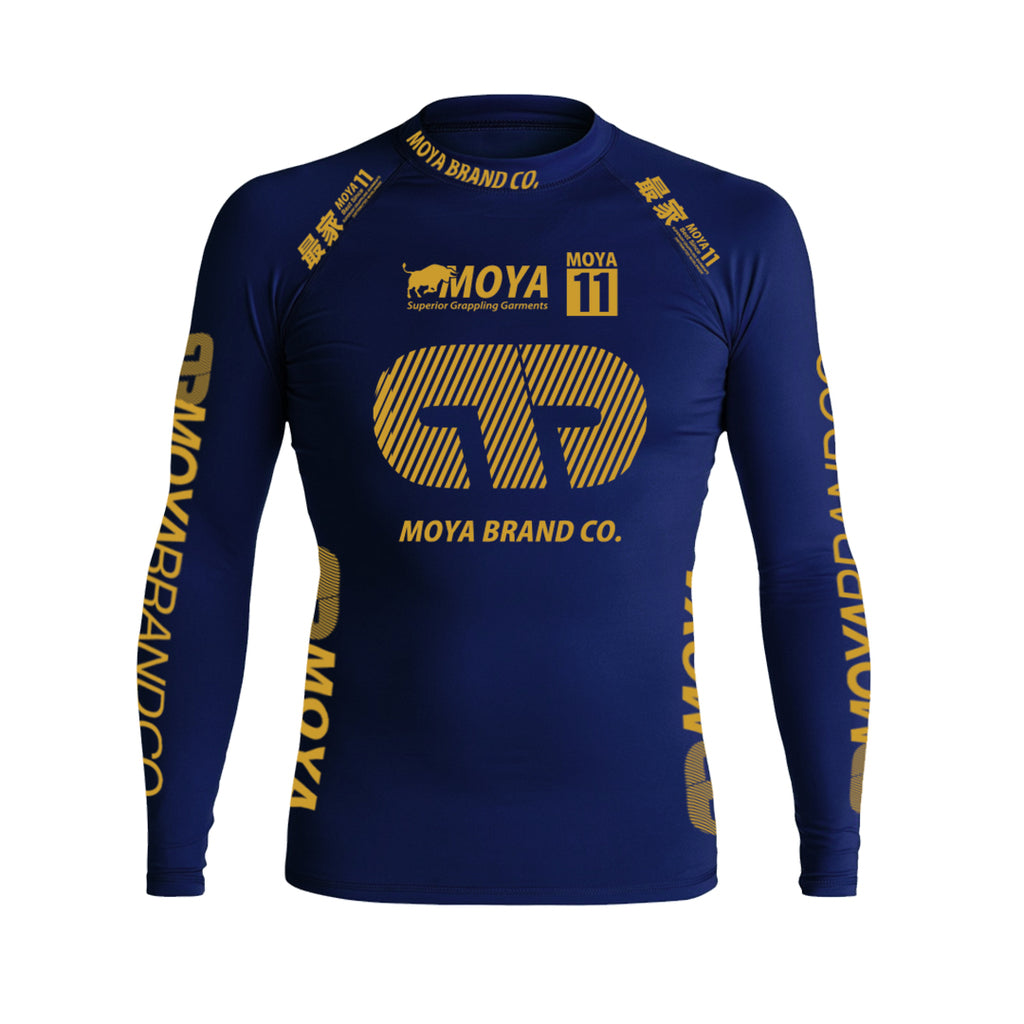 Rashguard Team Moya 21 Long Manga - Bleu