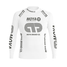 Charger l&#39;image dans la galerie, Rashguard Team Moya 22 Manches longues - Blanc
