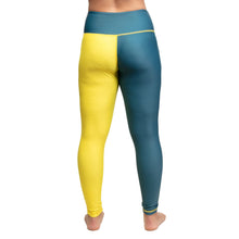 Load image into Gallery viewer, Tatami Ladies Supply Co Navy Grappling Leggings- Navy Blue-Yellow
