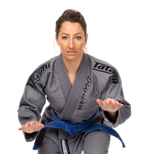 Kimono BJJ (GI) Tatami Damen Black Label-Black in Grau