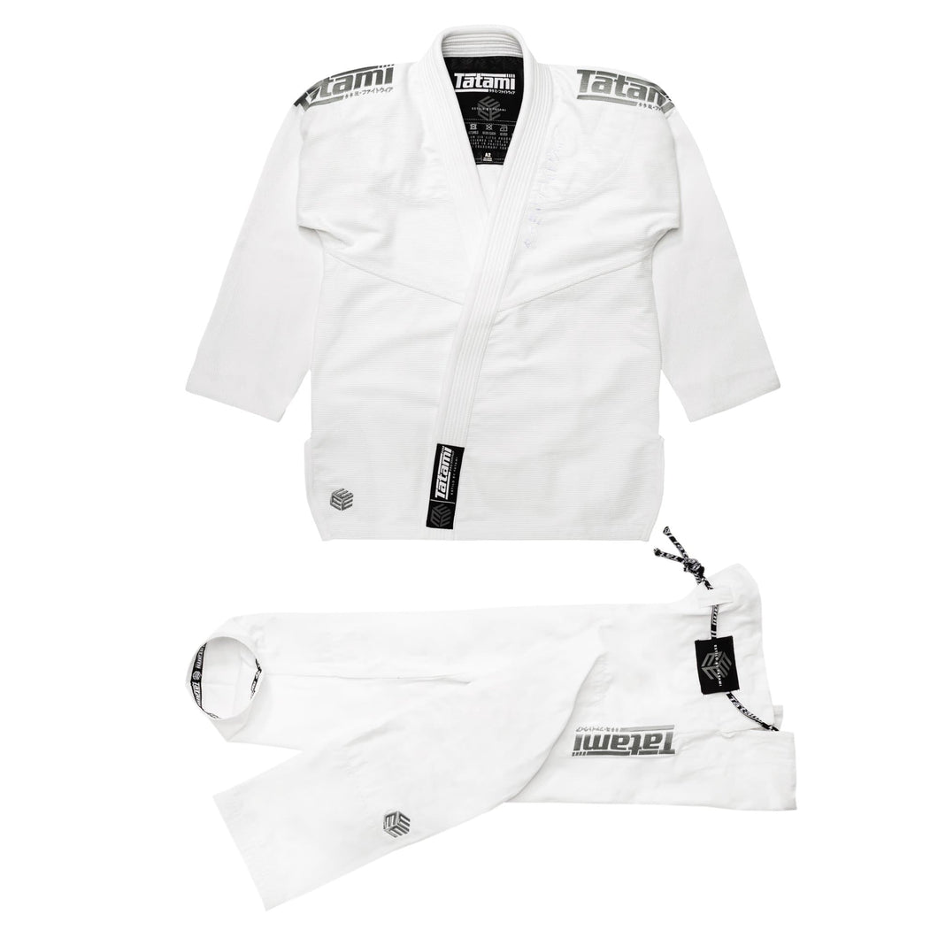 Kimono BJJ (GI) Tatami Black Label-Grau-Stil