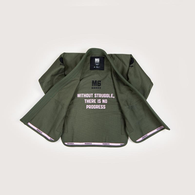 Kimono BJJ (GI) Fortschritt Damen M6 Mark 5- Grüne Wald