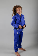 Cargar imagen en el visor de la galería, Kimono BJJ (Gi) Kingz Classic 3.0 Women´s- Azul con cinturón blanco incluido
