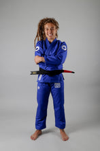 Cargar imagen en el visor de la galería, Kimono BJJ (Gi) Kingz Classic 3.0 Women´s- Azul con cinturón blanco incluido
