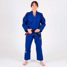 Carregar imagem no visualizador da galeria, Kimono BJJ (GI) Tatami Ladies Nova Absolute- Blue - Cinturão Branco incluído
