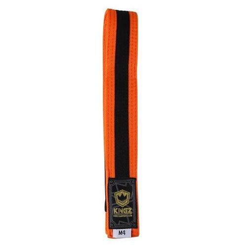Cinturones para niños Kingz - Naranja con línea negra