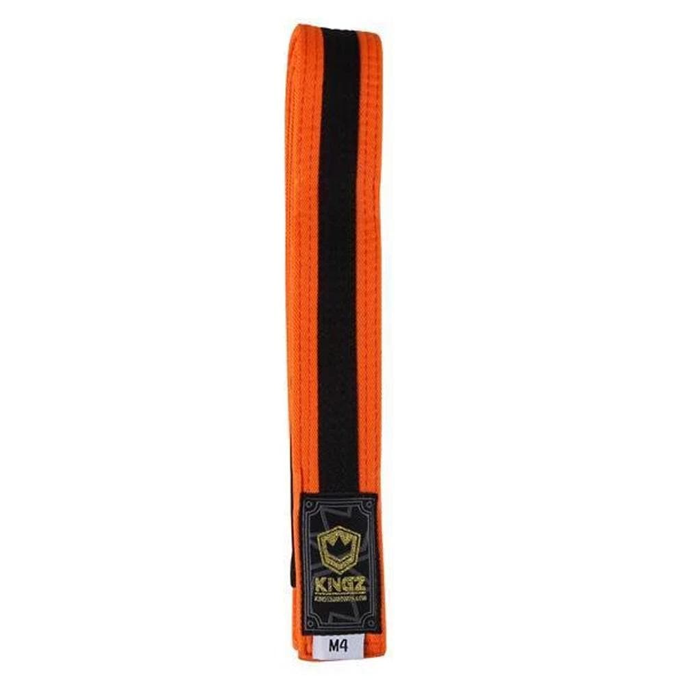 Kingz children's belts - orange with black line
