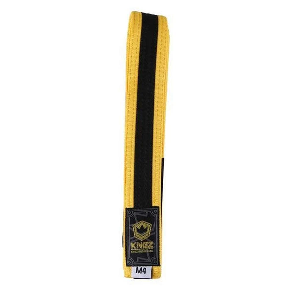 Kingz - ceinture noire jaune avec ligne noire