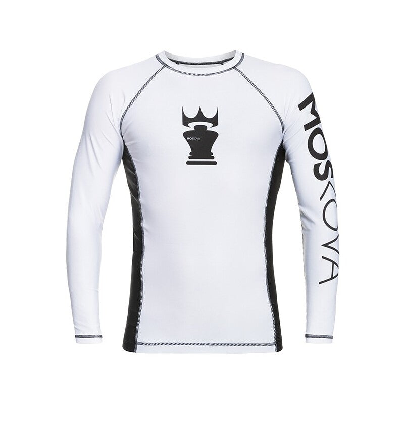 2022 Rashguard Moskova Training Top- Manga Larga- Blanco