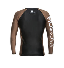 Carregar imagem no visualizador da galeria, 2022 Rashguard Moskova Training Top- Manga comprida- Preto marrom
