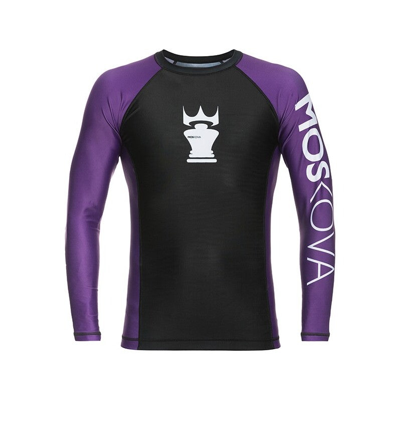 2022 Rashguard Moskova Formation Top-Manga- Black Purple