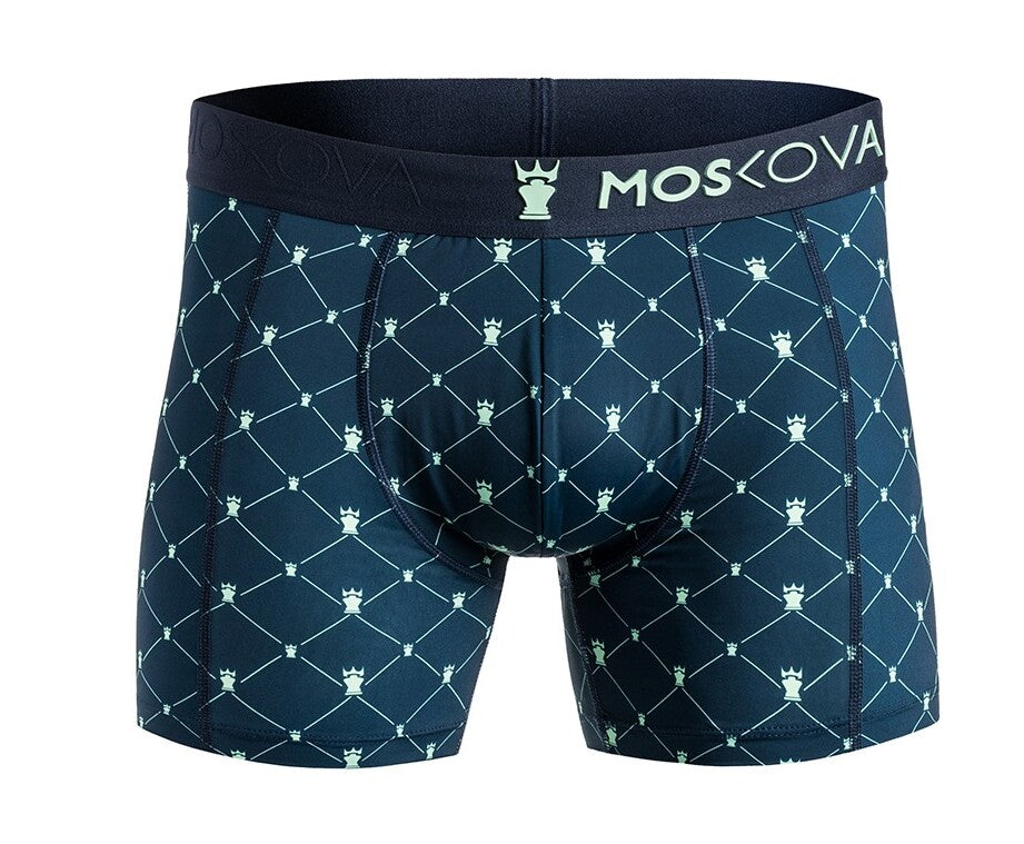 Boxer Moskova M2S Poliamida - Marinha de Monograma