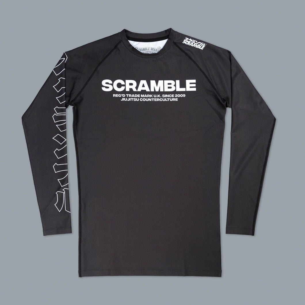 Rashguard-Black Base Scrable