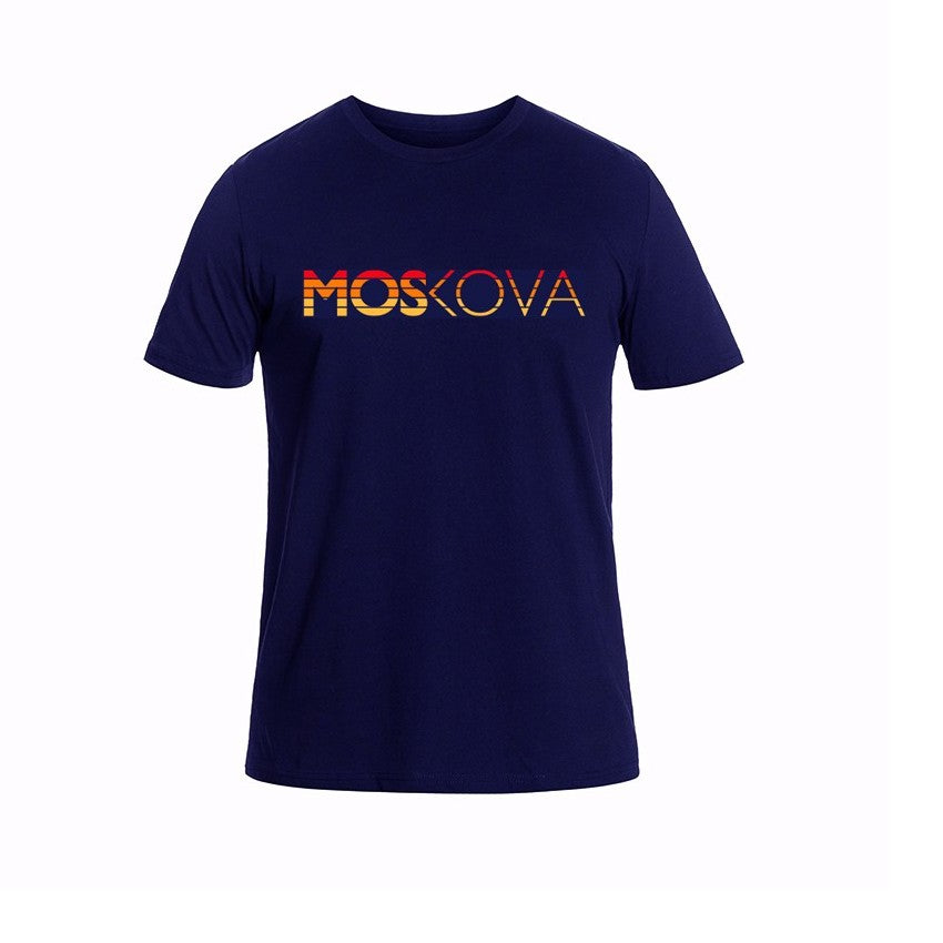 Moskova Tee ScriptNavy Sunset