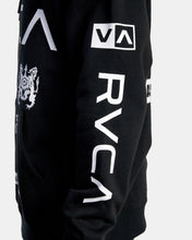 Load image into Gallery viewer, RVCA All Brand Sport Workout Hoodie- Black
