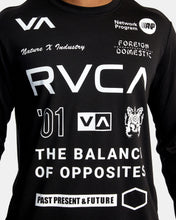 Carregar imagem no visualizador da galeria, RVCA de camiseta de manga comprida toda a marca- preto
